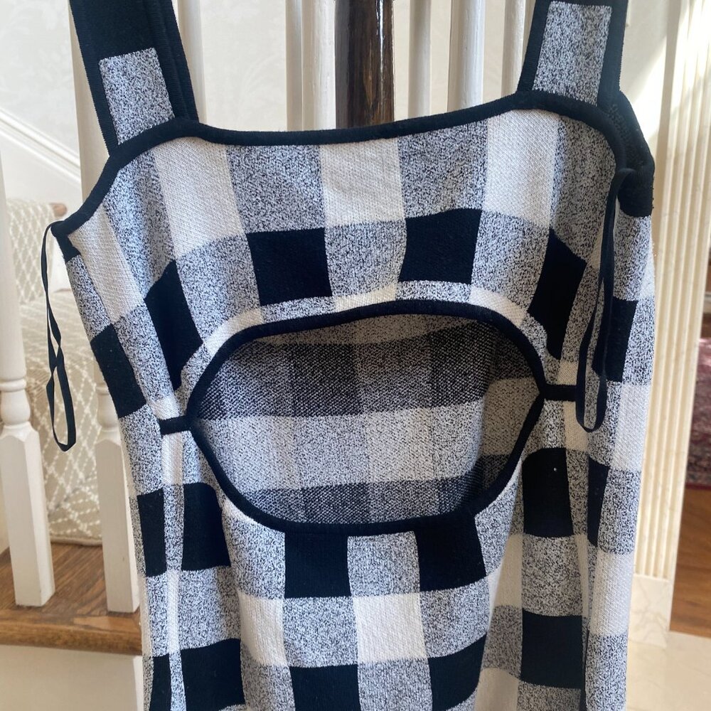 Theory Sharneel Check Gingham Knit Dress Small / Petite - RARE & WORN ON TV - Picture 5 of 8